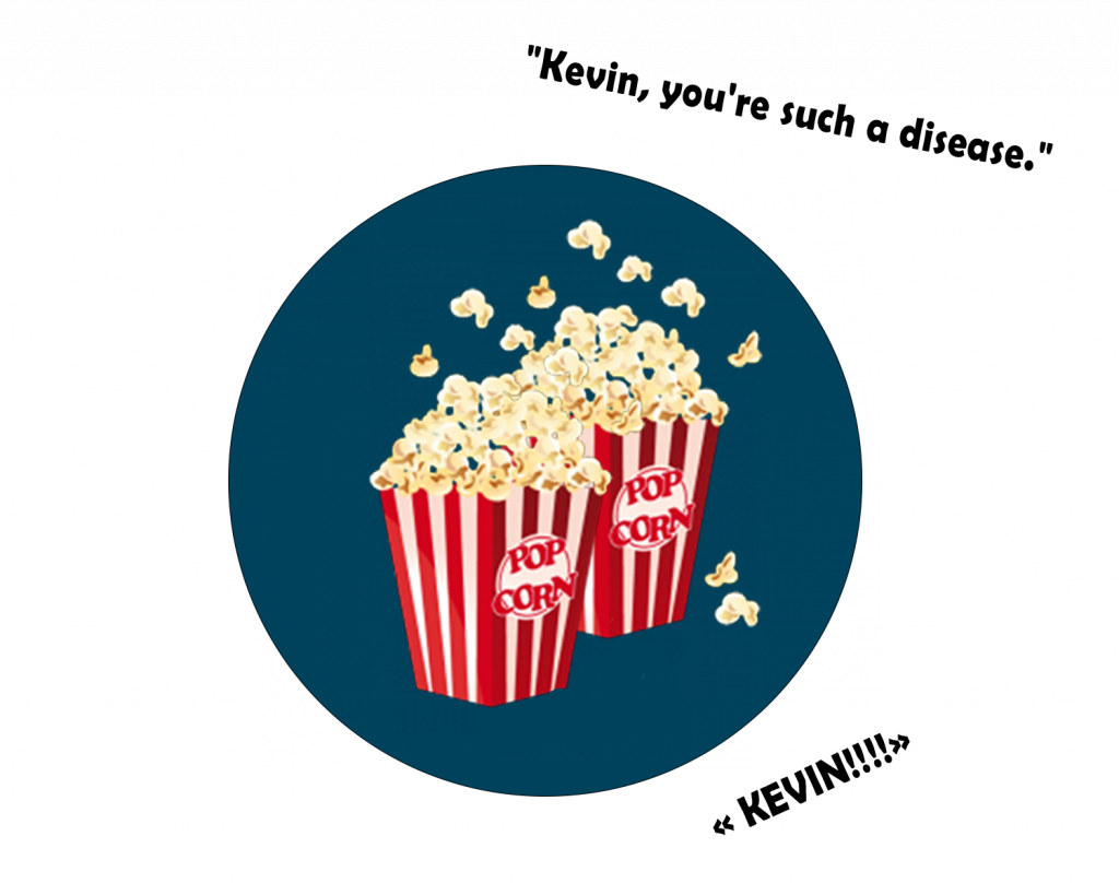 Christmas movies onboard MTL-QC Pop corn texte en